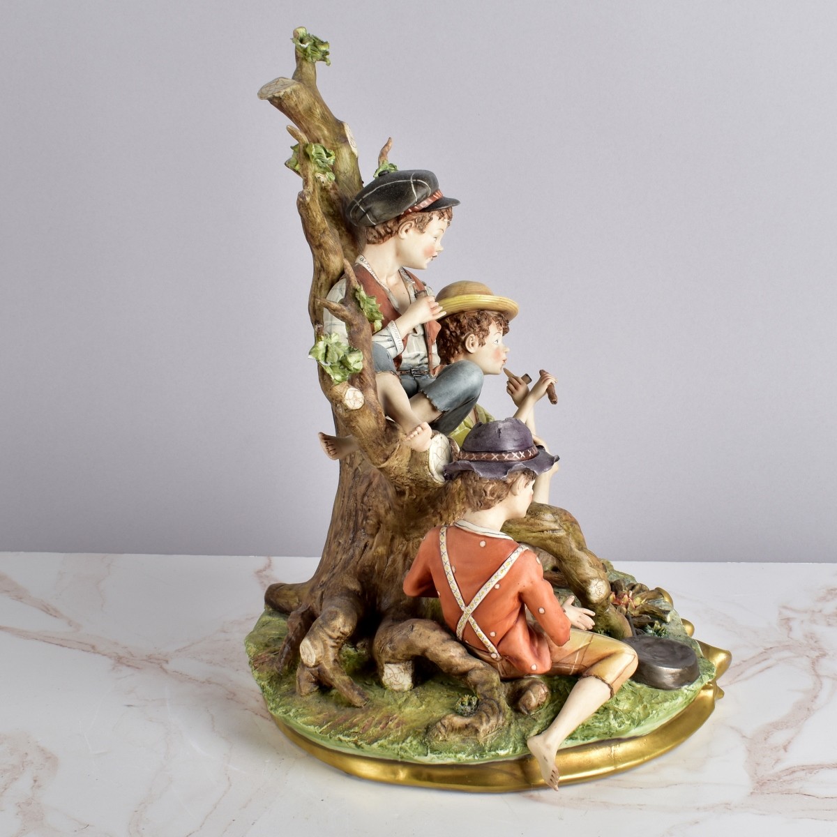 Large Capodimonte Porcelain Group