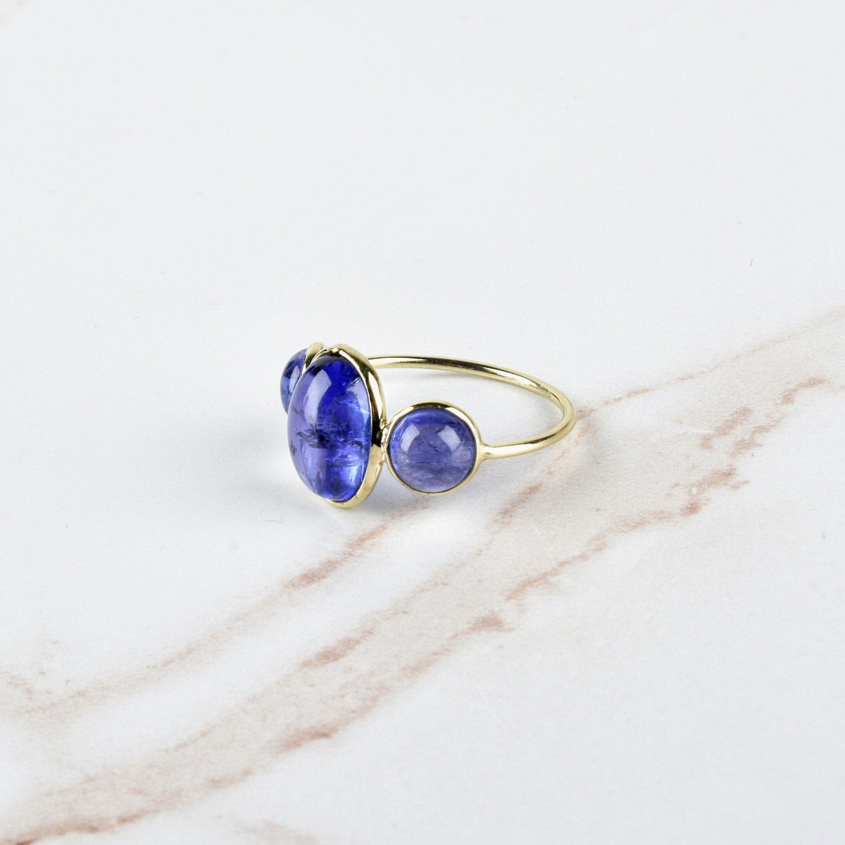 Tanzanite and 18K Ring