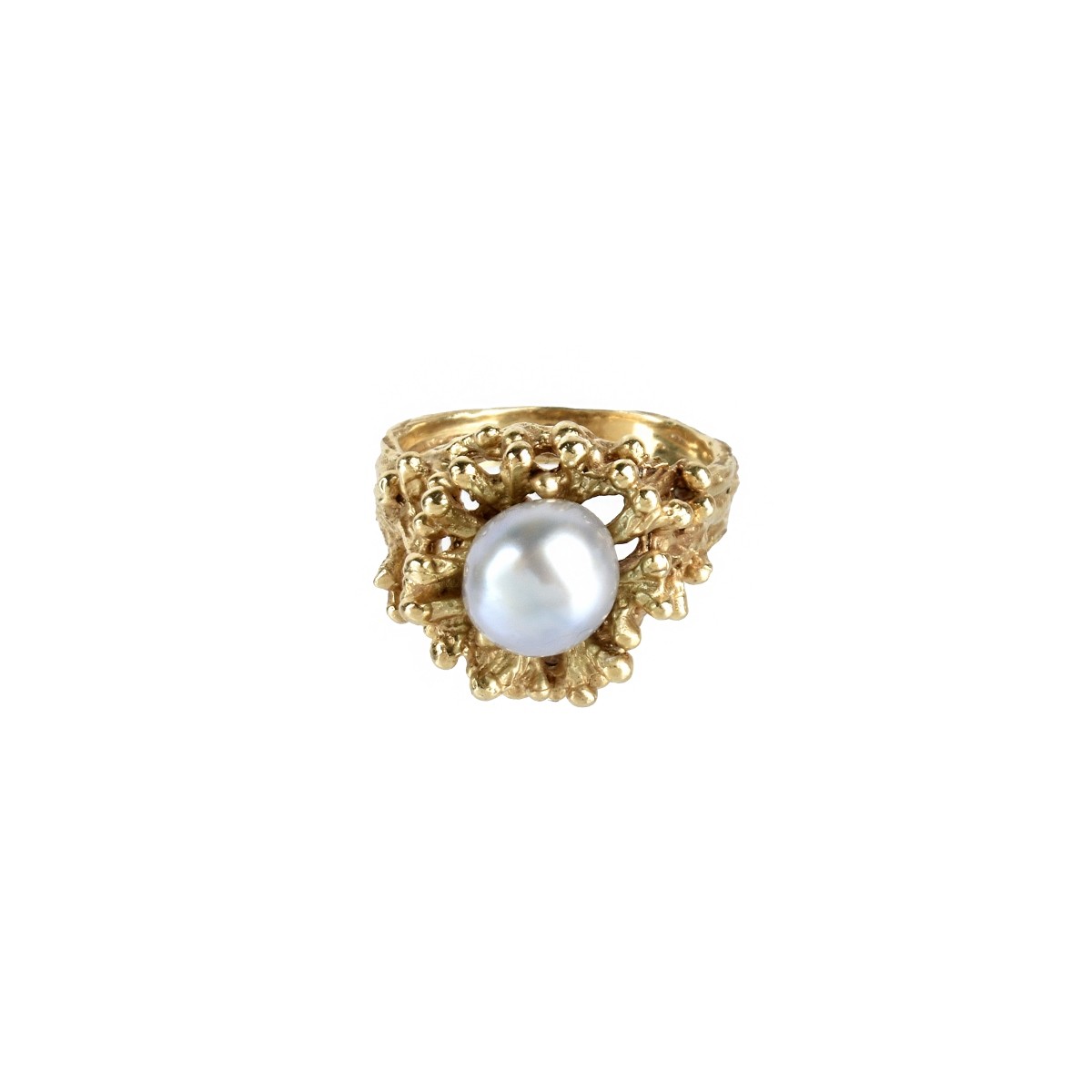 Pearl and 14K Ring