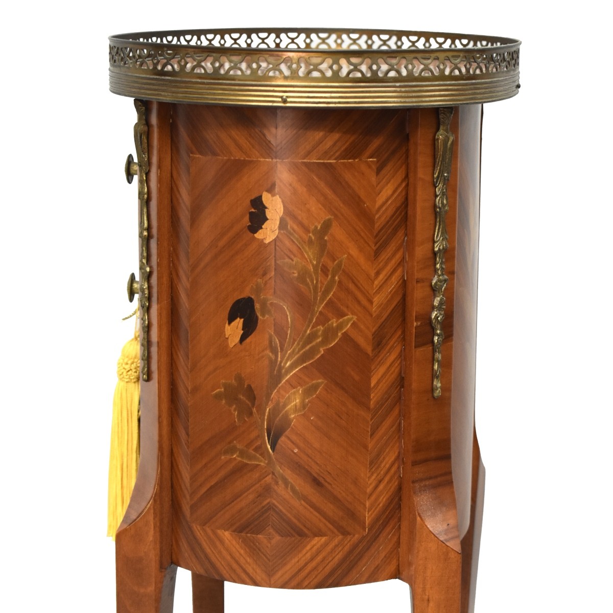 Louis XVI Style Marquetry Inlaid Side Table