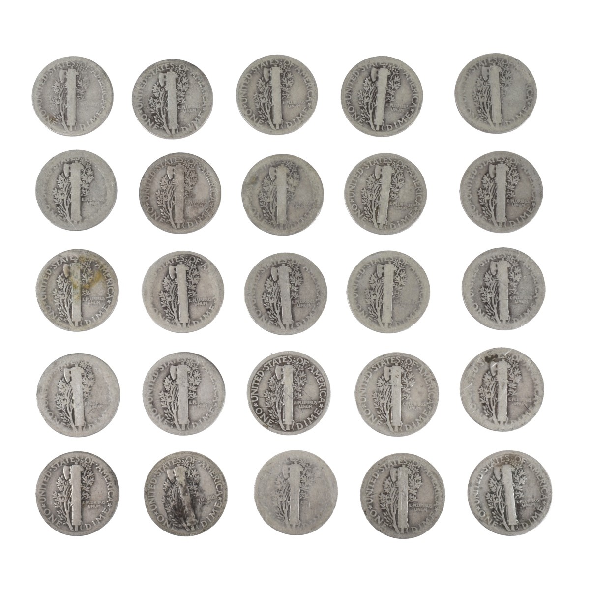 US Mercury Dimes