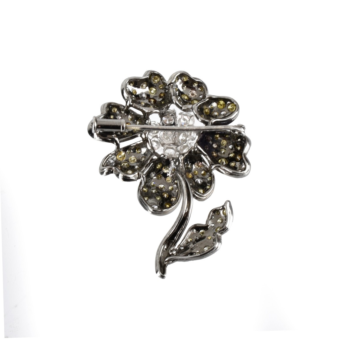 Diamond and 18K Brooch