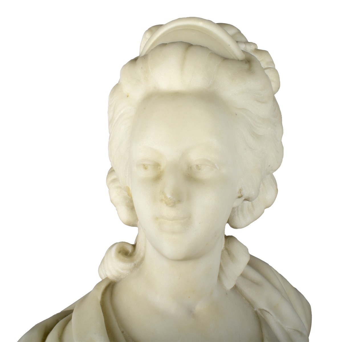 Antique Carved Marble Bust