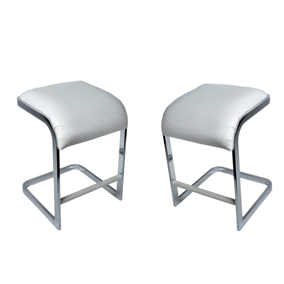 Pair of Chrome Bar Stools