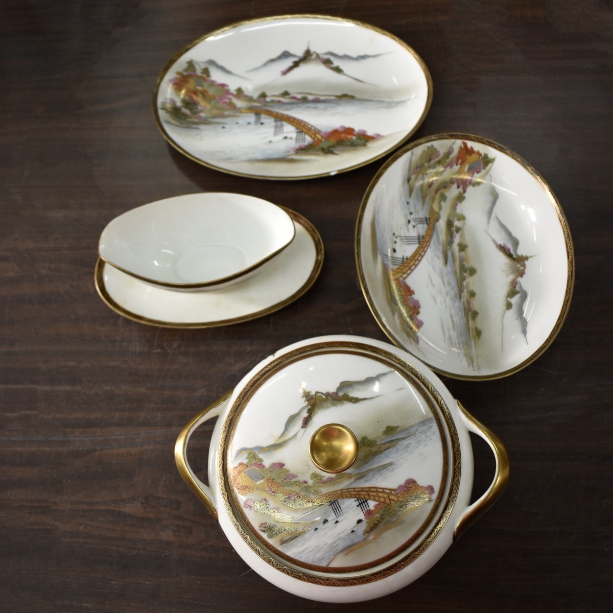 Japanese Satsuma Dinner Service