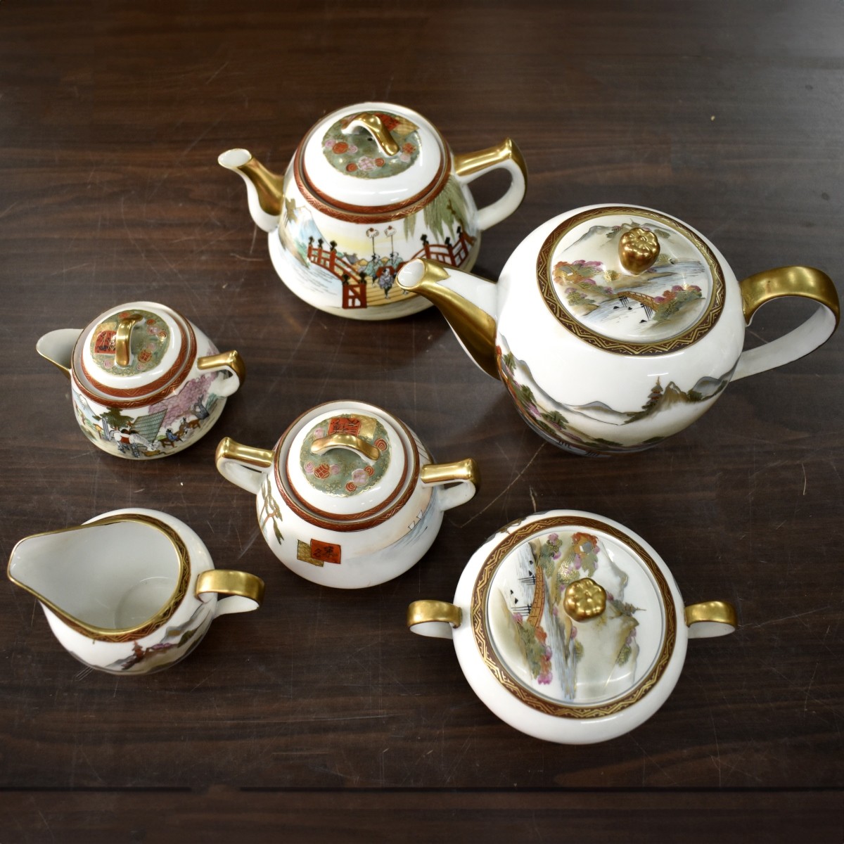 Japanese Satsuma Dinner Service