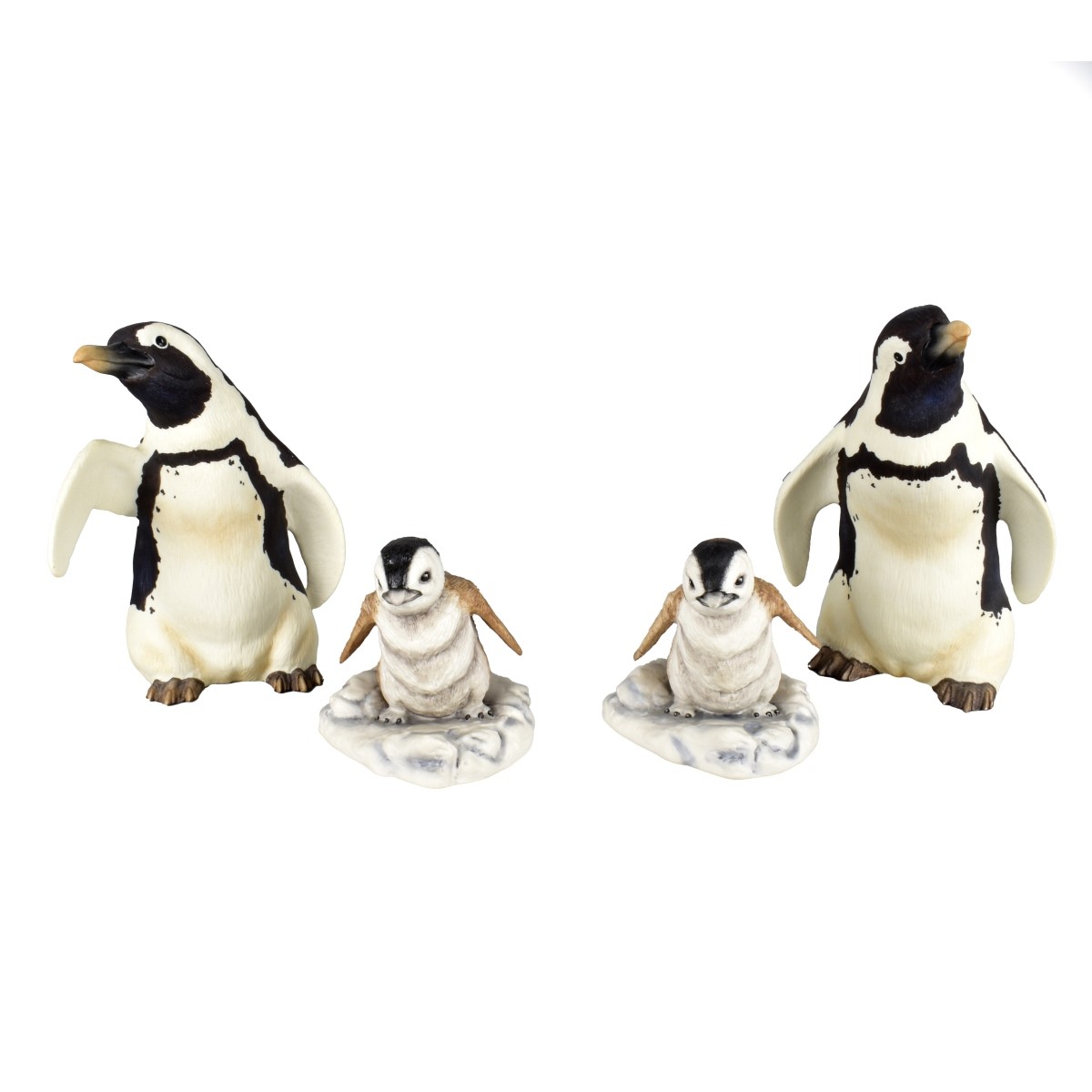 4 Vintage Porcelain Penguins