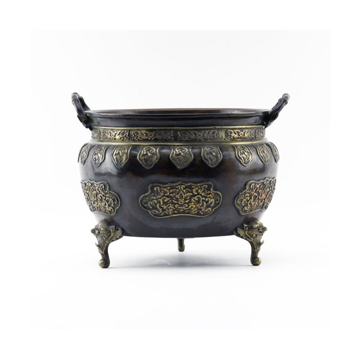 20th C. Oriental Bronze Incense Burner