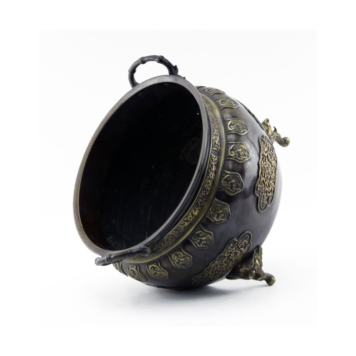 20th C. Oriental Bronze Incense Burner