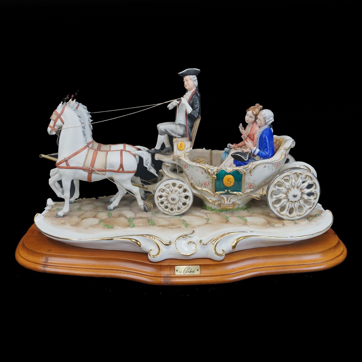 Capodimonte Figurine Chariot