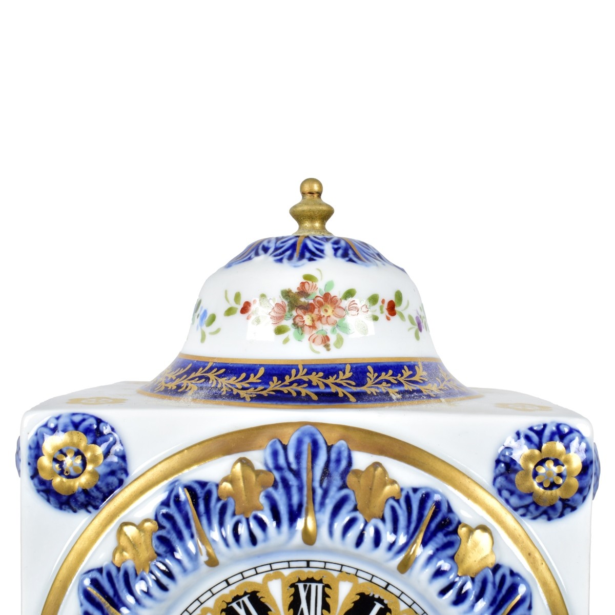 Sevres Pedestal Porcelain Clock