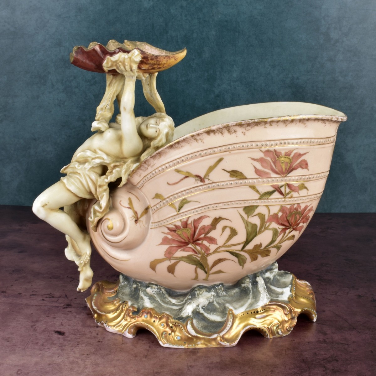 Austrian Style Porcelain Hand Painted Figurine