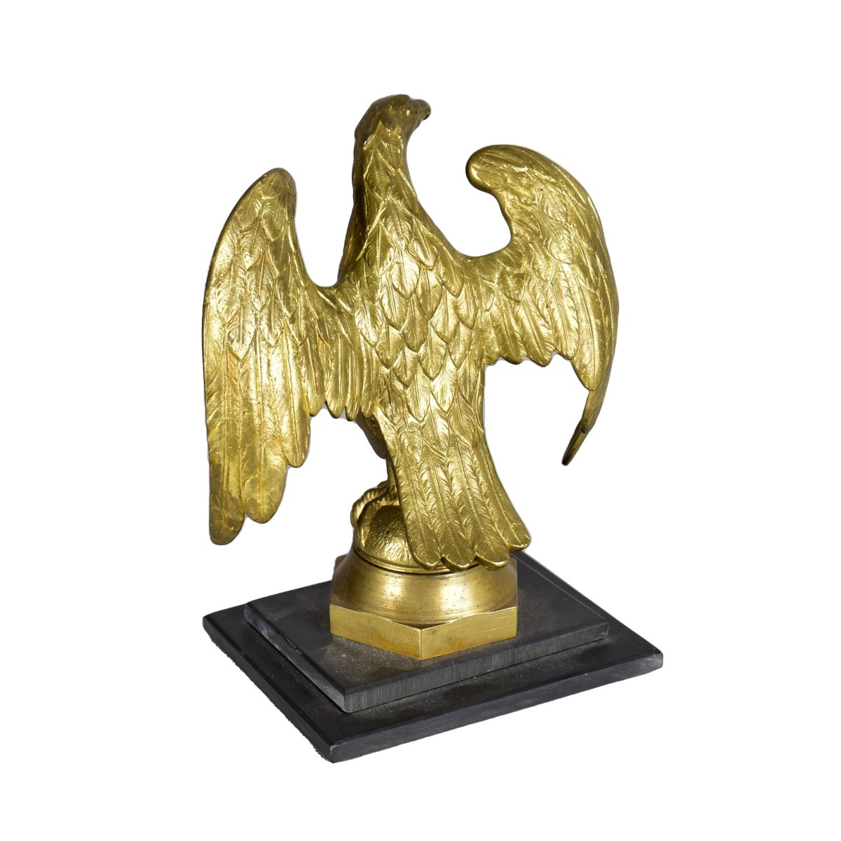 Vintage Bronze Sculpture of an Eagle