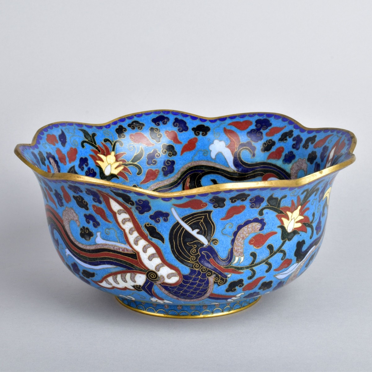 Vintage Chinese Cloisonne Bowl