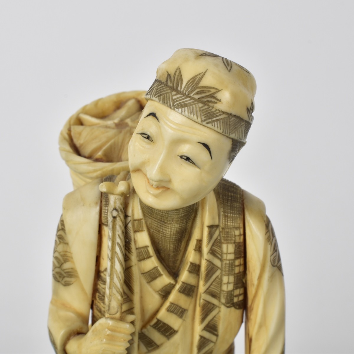 Japanese Carved Farmer