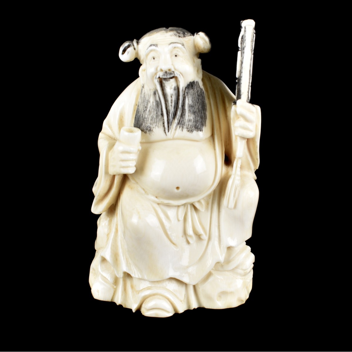 Chinese Carved Seated Figurine