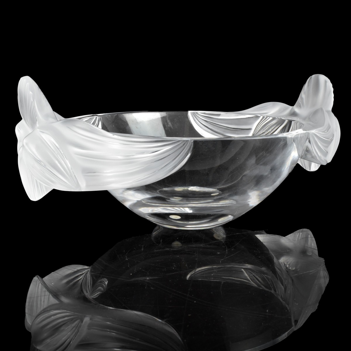 Lalique "Loriol" Crystal Bowl