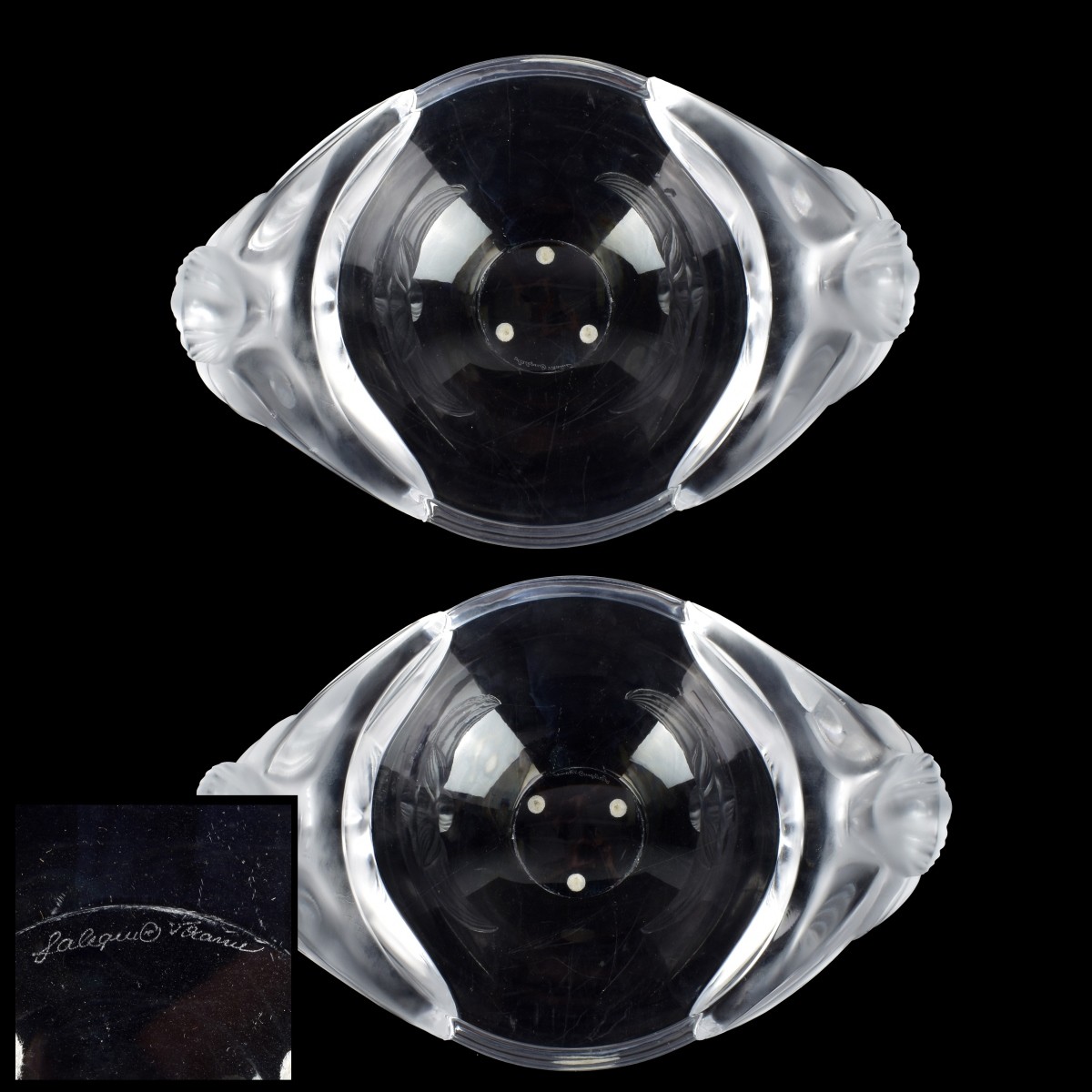 Lalique "Loriol" Crystal Bowl