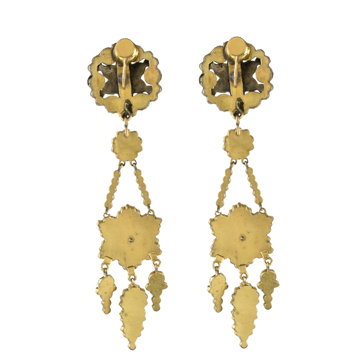 Garnet and Gold Filled Earrings