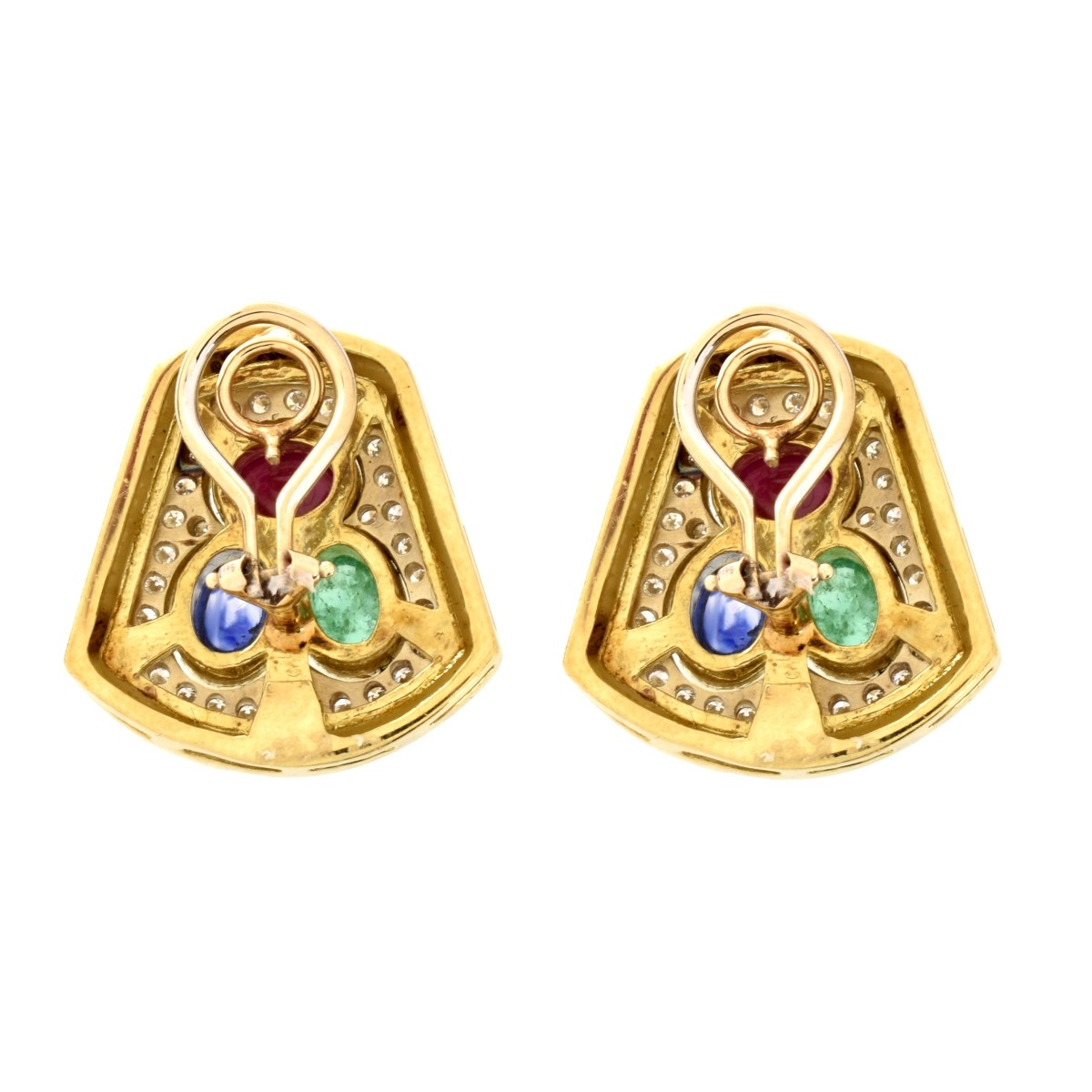 Gemstone and 18K Earrings