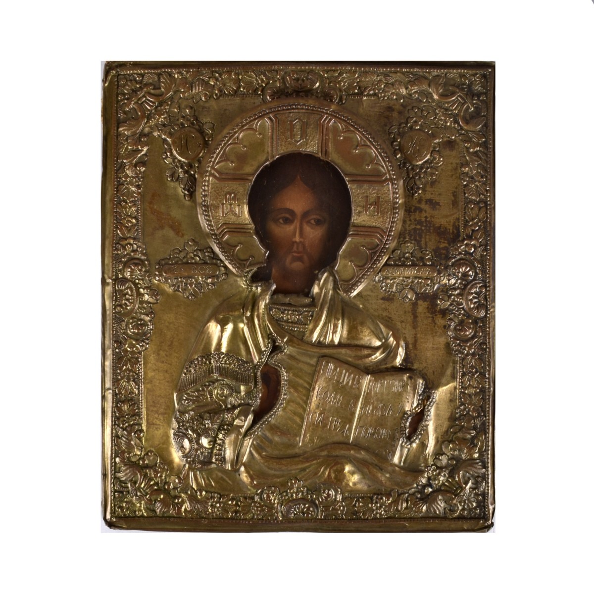 Antique Russian Religious Icon