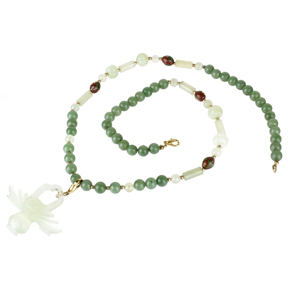 Jade and Serpentine Necklace