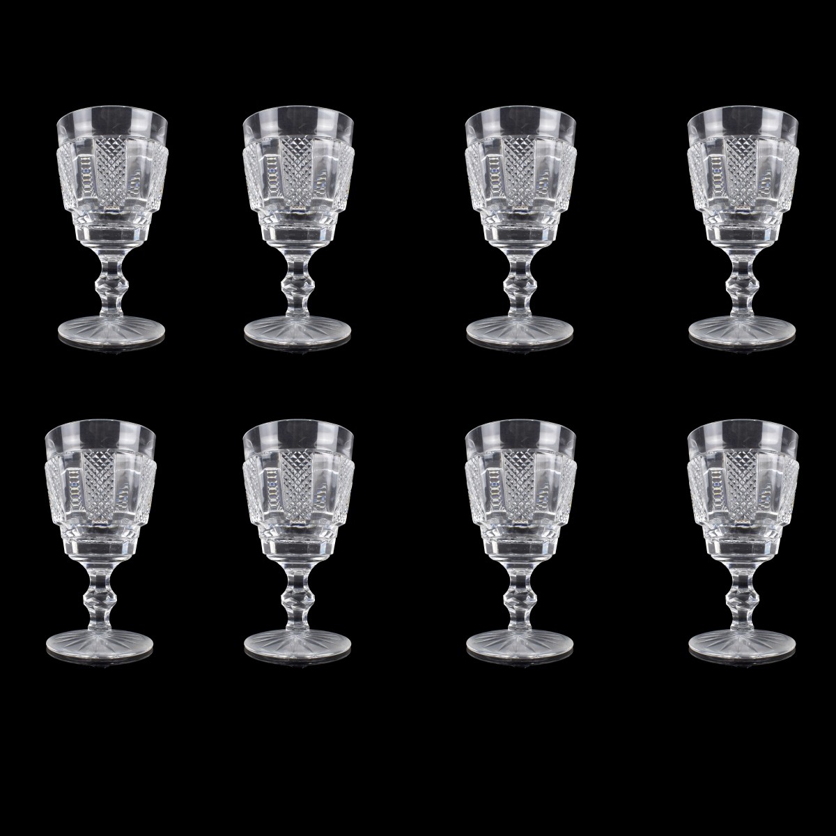 Waterford "Hibernia" Claret Wine Glasses