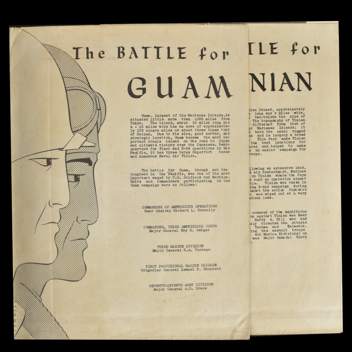 WWII Tinian, Guam, Rare Photo Album