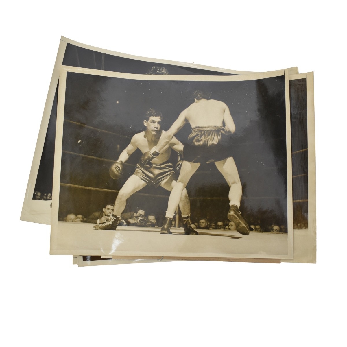 14 Boxing Matches 1940's Press Photos