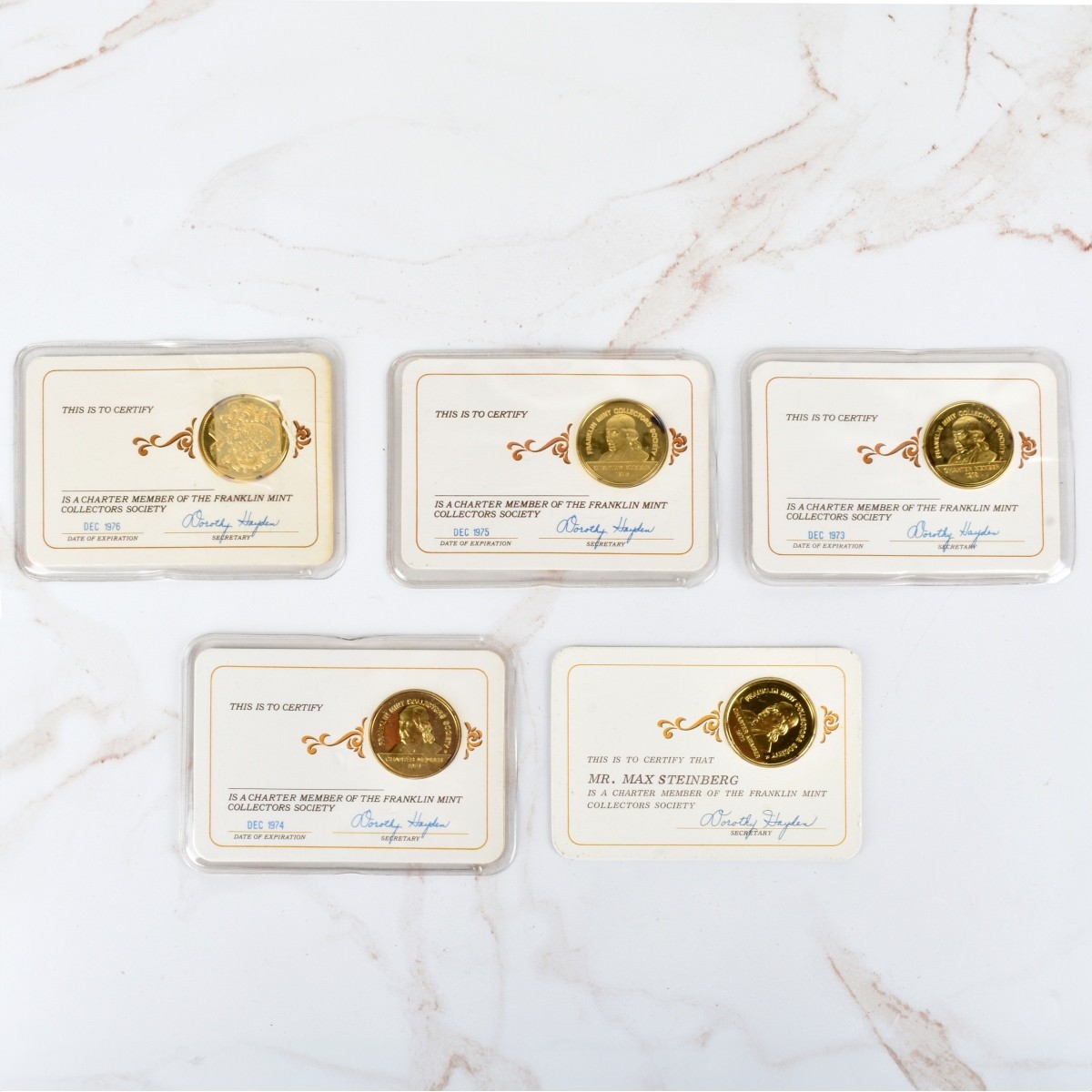 Franklin Mint Tokens