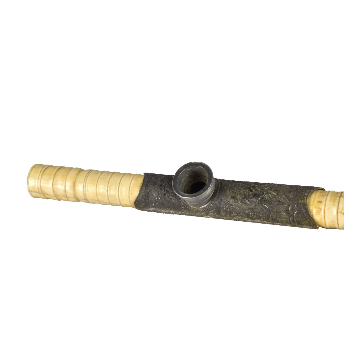 Antique Chinese Bone Smoking Pipe