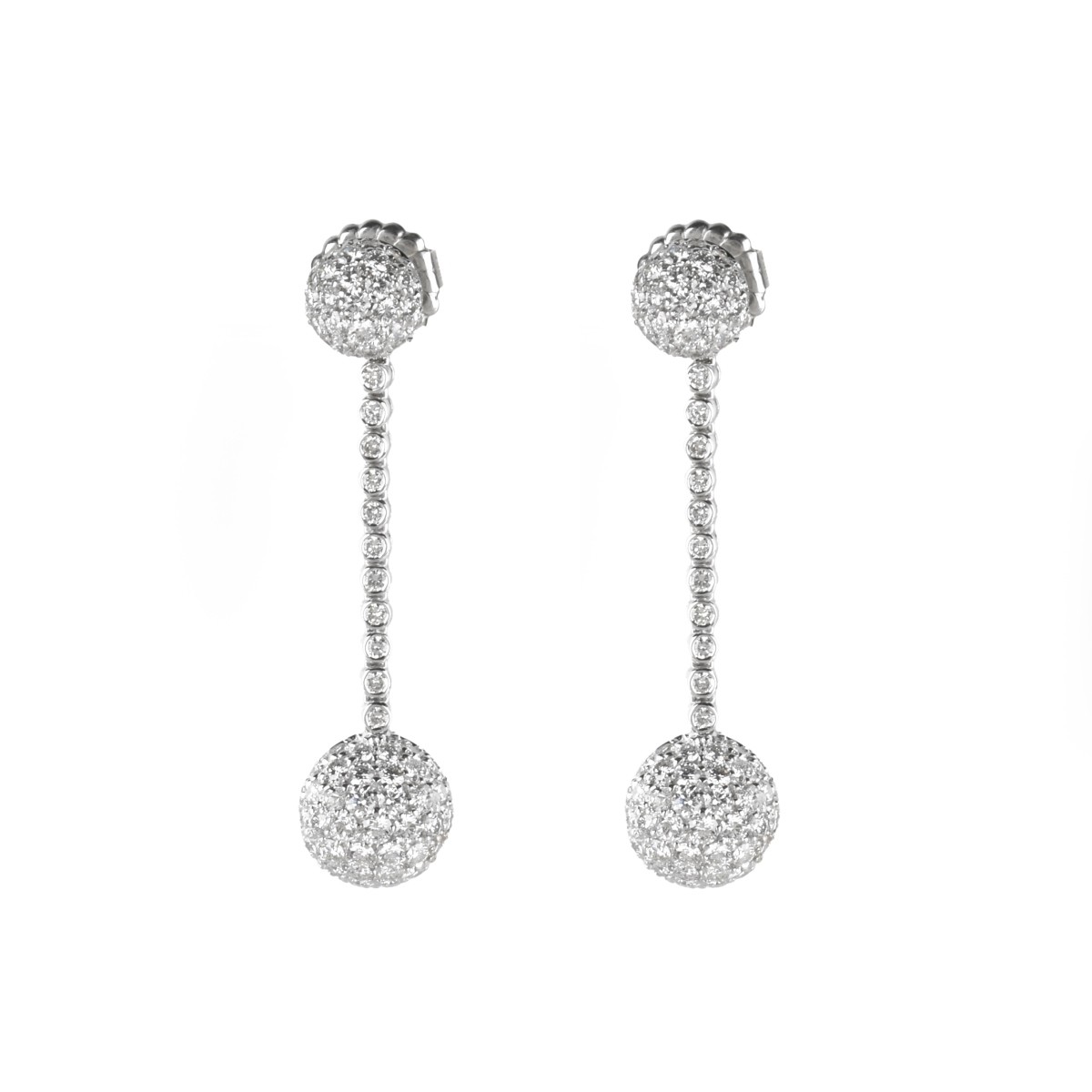 Diamond and 18K Earrings