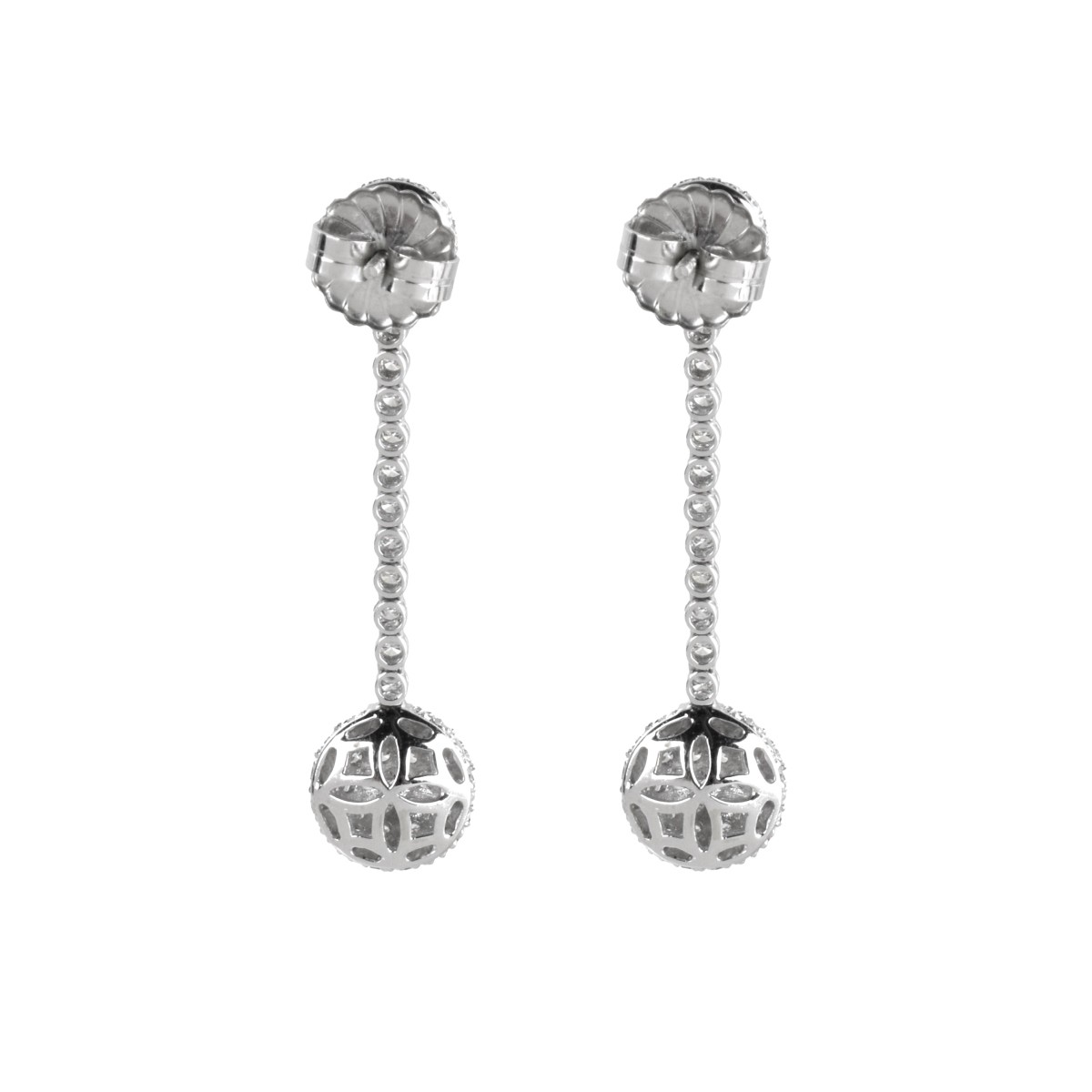 Diamond and 18K Earrings