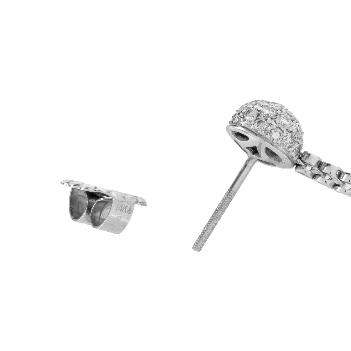 Diamond and 18K Earrings