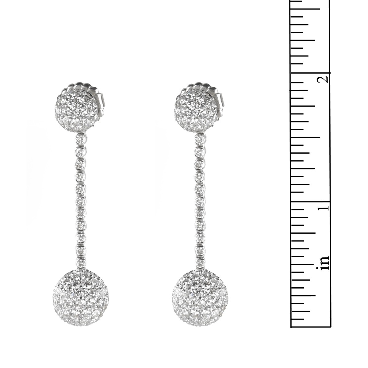 Diamond and 18K Earrings