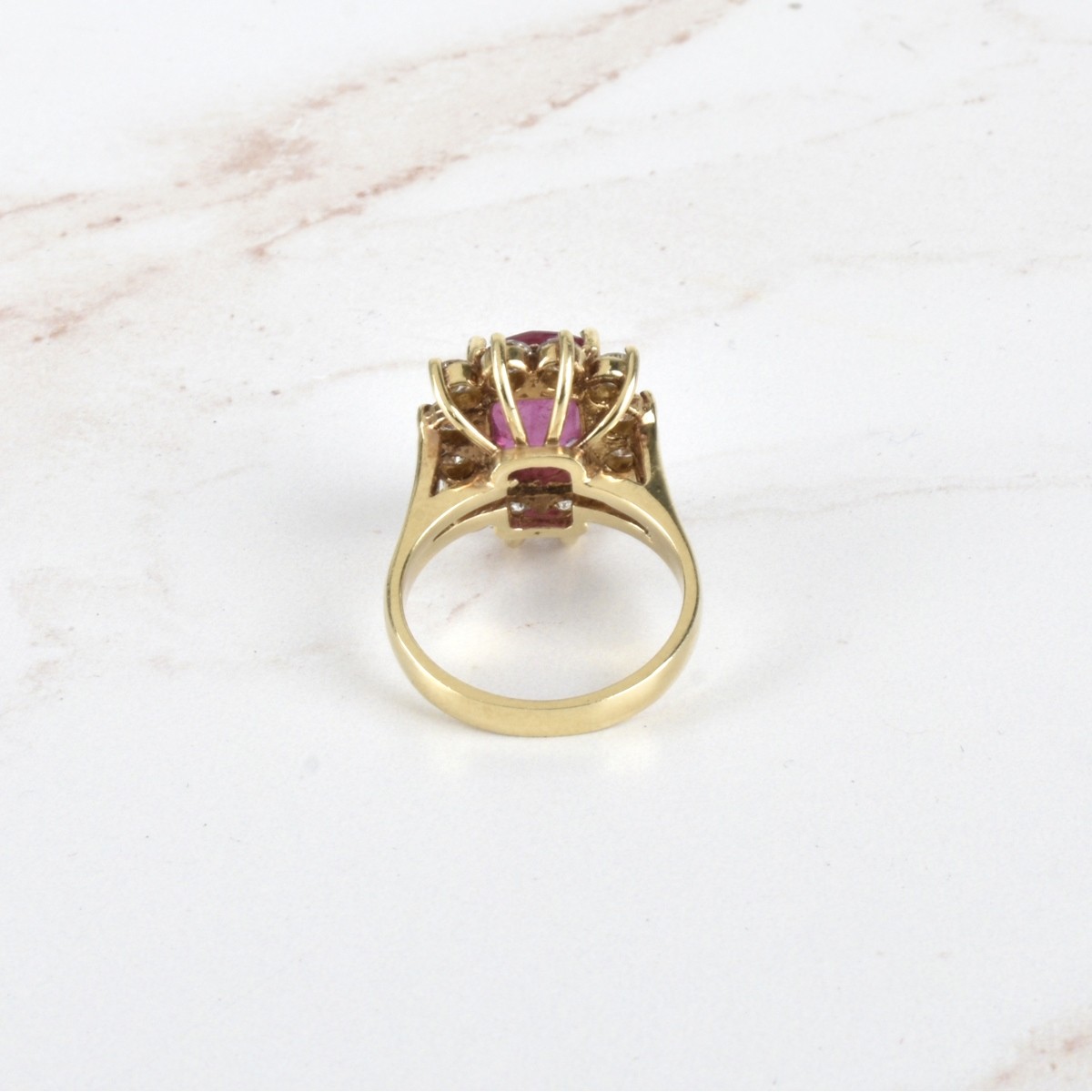 Ruby, Diamond and 14K Ring