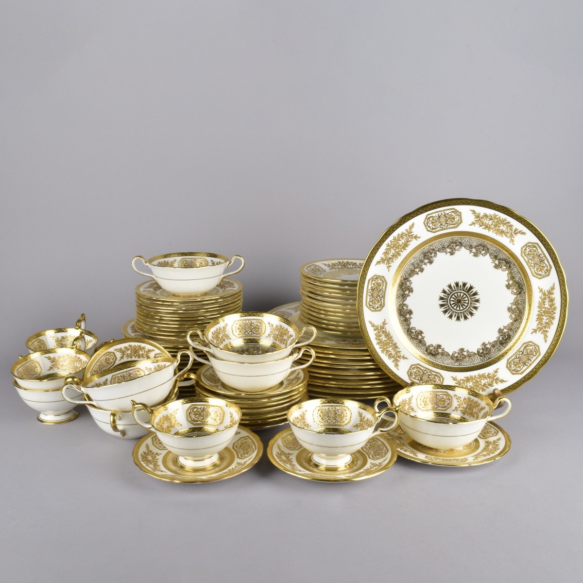 Aynsley Gold Encrusted China Set