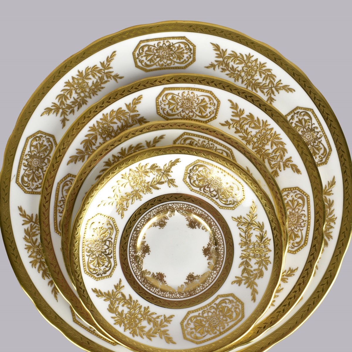 Aynsley Gold Encrusted China Set