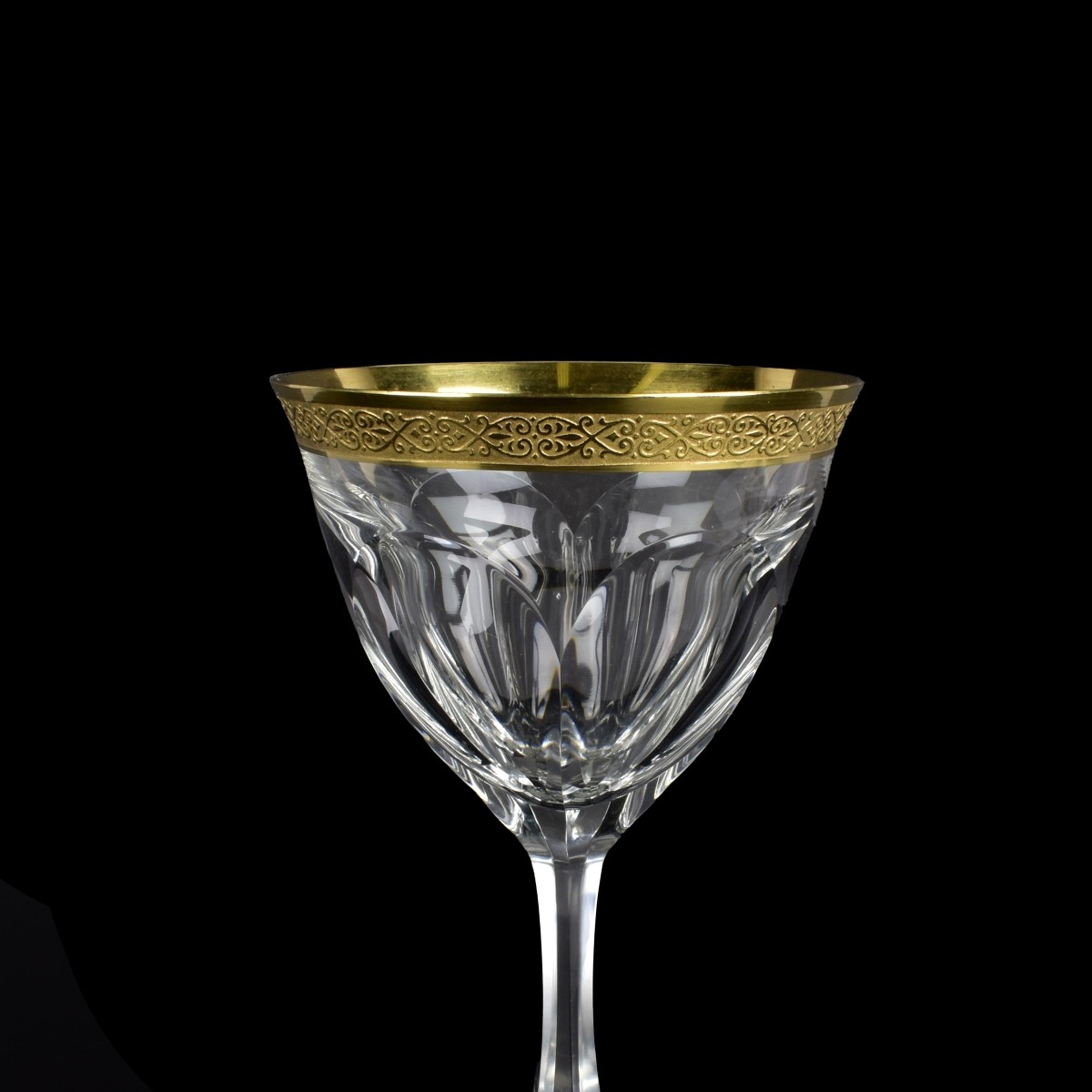 Moser "Lady Hamilton" Gold Wine Glasses