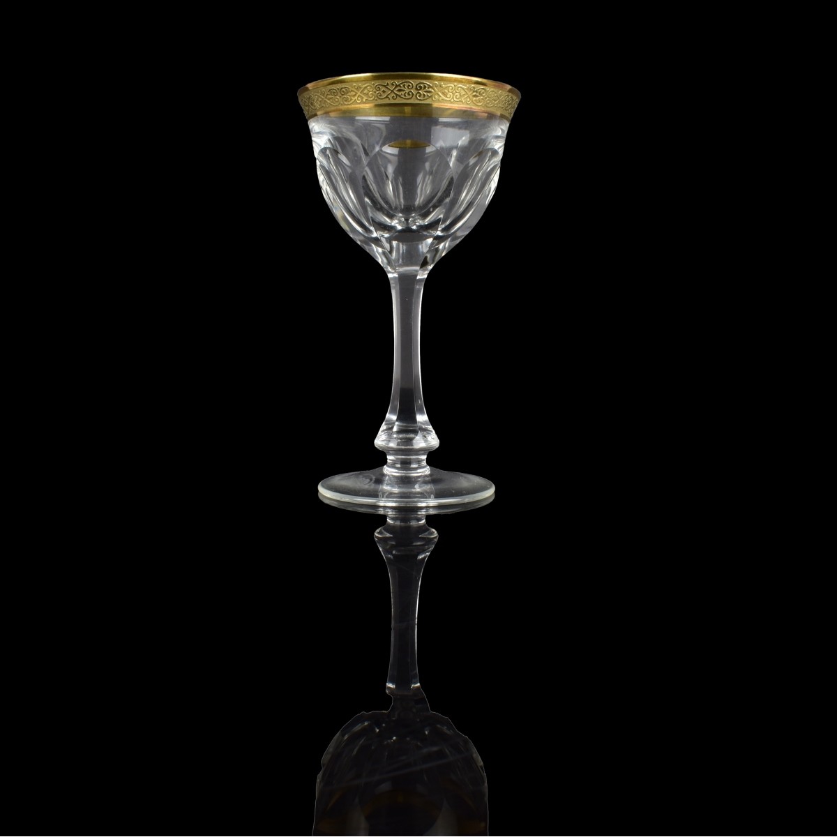 Moser "Lady Hamilton" Gold Port Wine Glasses