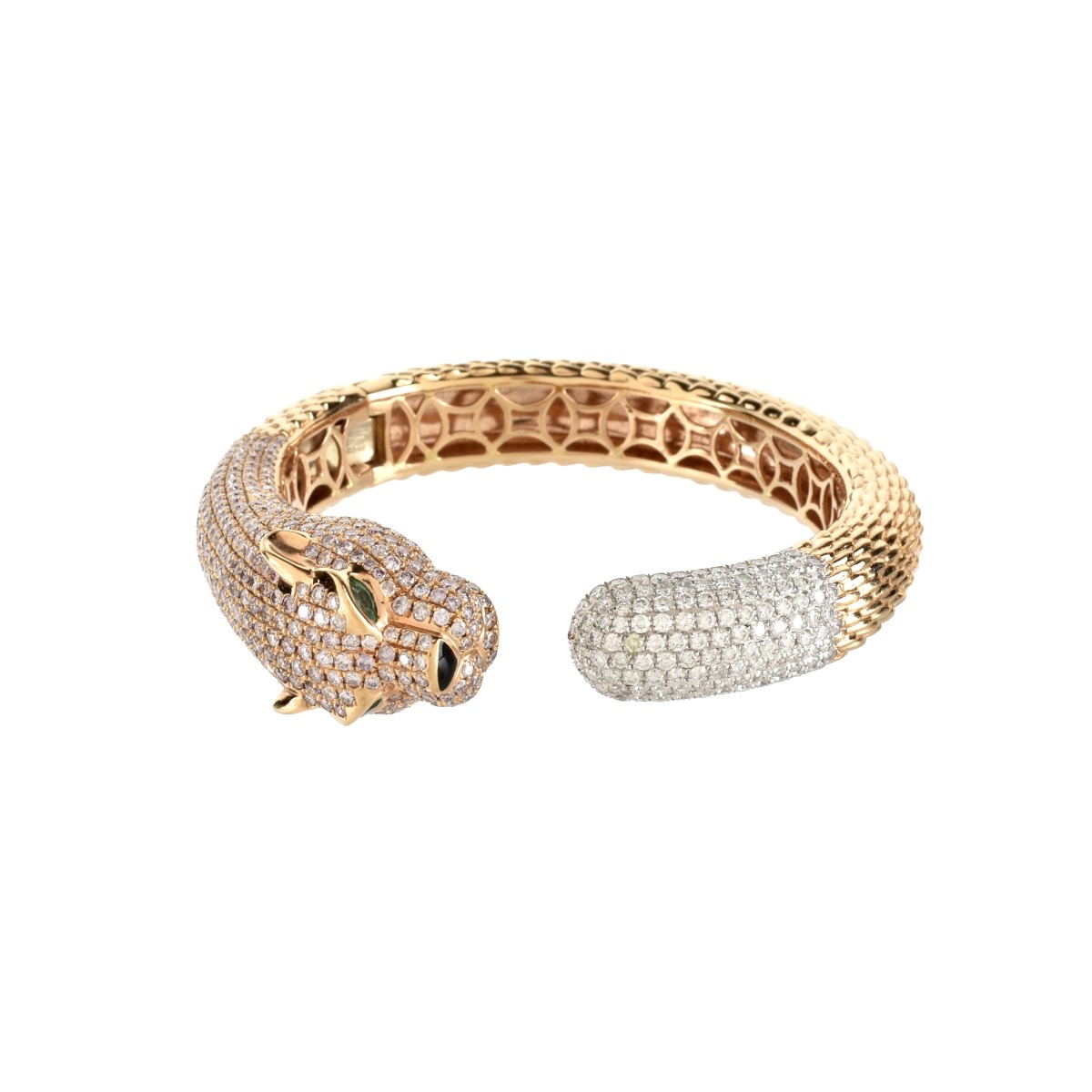 Diamond and 18K Cuff Bracelet