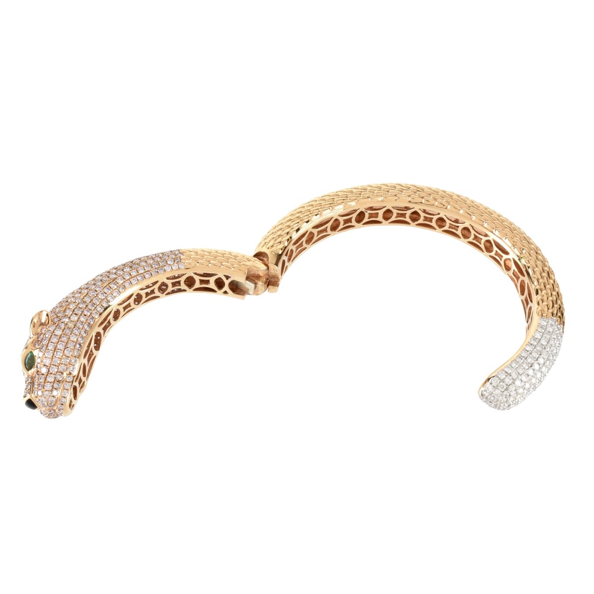 Diamond and 18K Cuff Bracelet