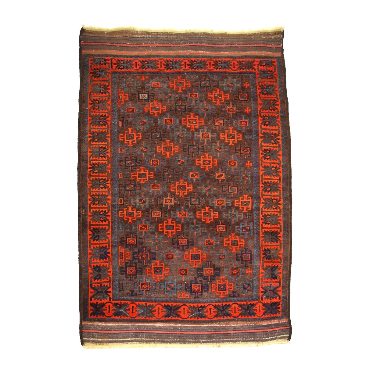 Antique Afghan Belochistan Rug