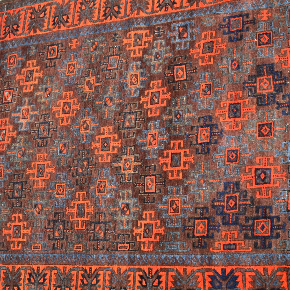 Antique Afghan Belochistan Rug