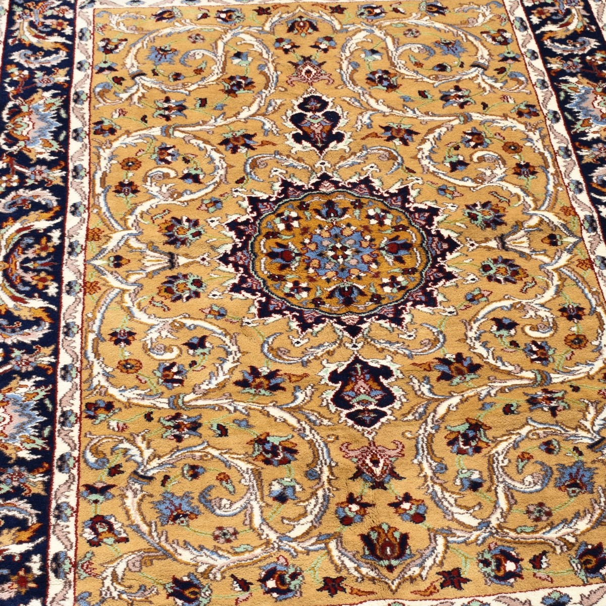 Semi Antique Indo Isfahan Rug