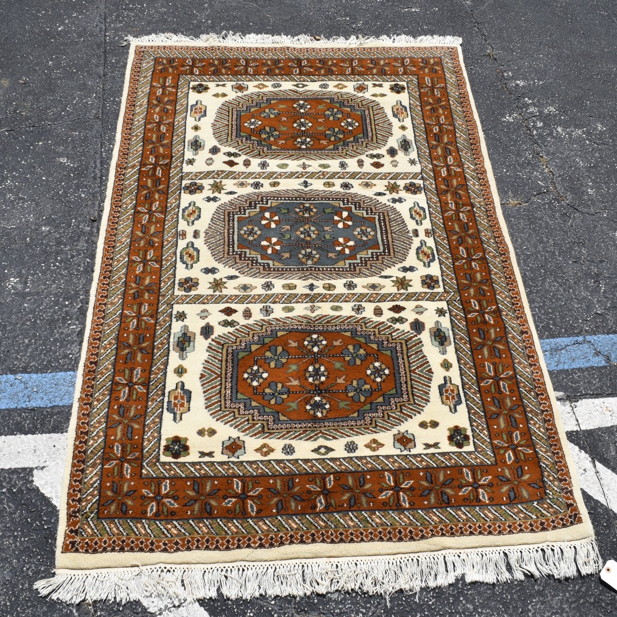 Semi Antique Indo Cabestan Rug