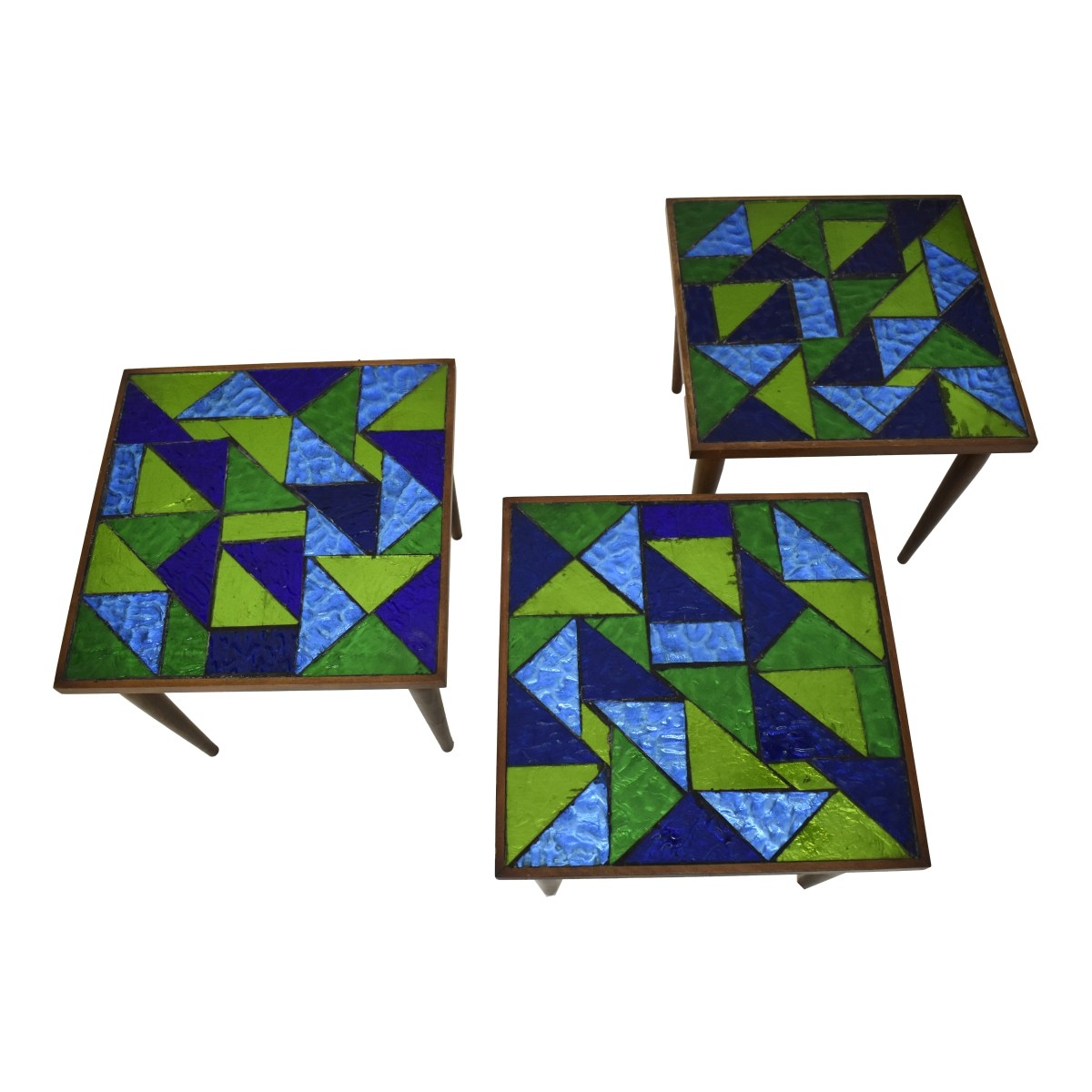 Georges Briards style Mosaic Nesting Tables