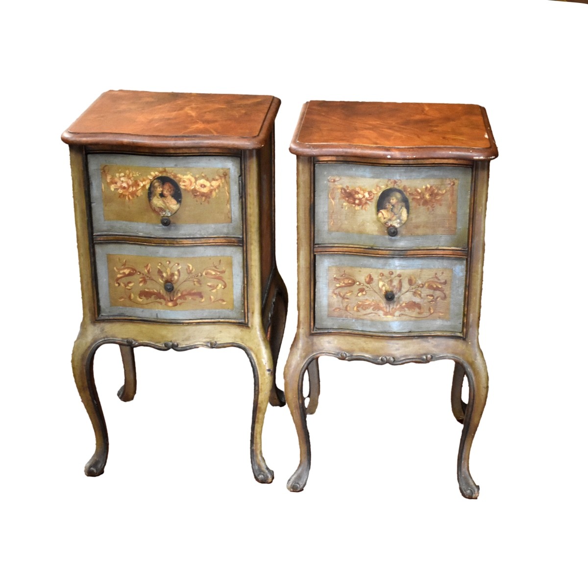 Pair of Italian Florentine Night Stands