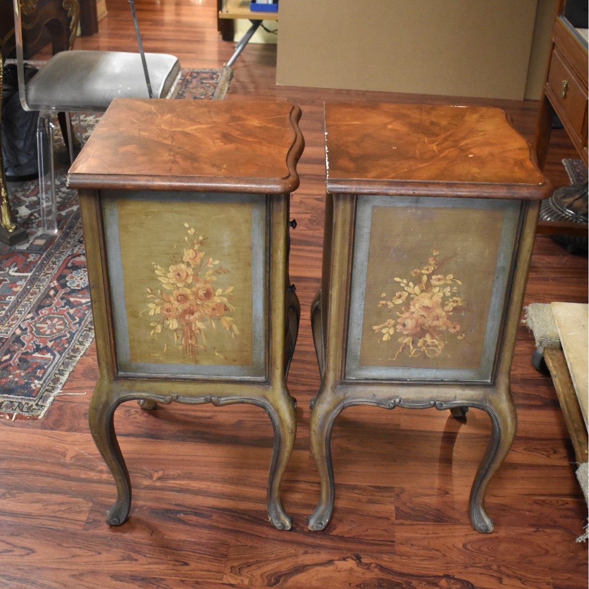 Pair of Italian Florentine Night Stands