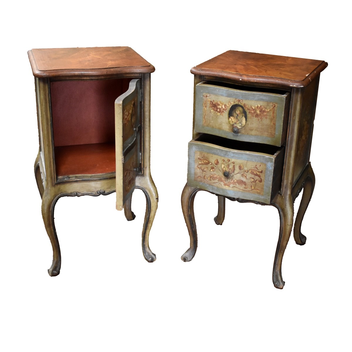 Pair of Italian Florentine Night Stands